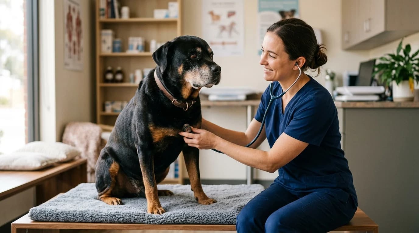 Rottweiler Lifespan: Longevity Science, Health Risks (Osteosarcoma, SAS, Bloat) & Senior Care